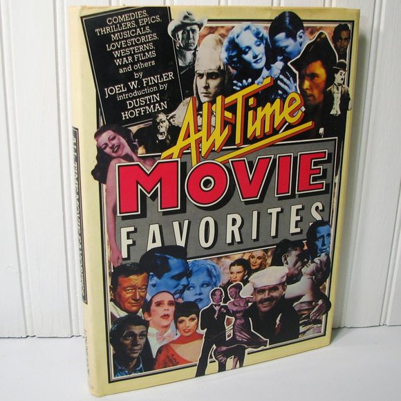 All Time Movie Favorites Joel Finler Intro Dustin Hoffman Book Longmeadow Press - Picture 1 of 11